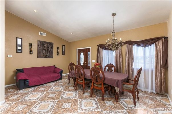 Chandelier, Dining room, Interior, Recessed Lighting