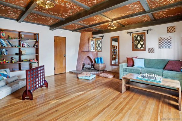Fireplace, Interior, Living room, Wooden Beams, Wooden Ceilings, Wood Texture Flooring
