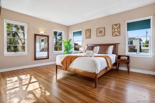 Bedroom, Interior, Wood Texture Flooring