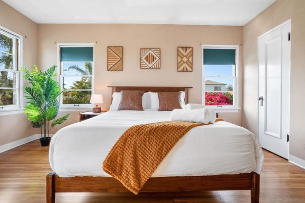 Bedroom, Interior, Wood Texture Flooring