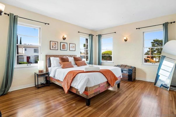 Bedroom, Interior, Wood Texture Flooring
