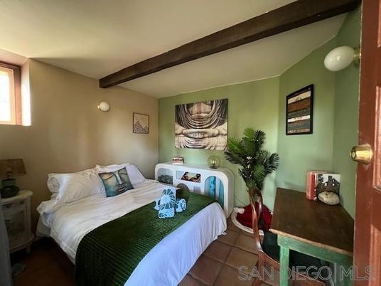 Bedroom, Interior, Wooden Beams