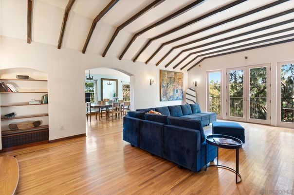 Dining room, Interior, Living room, Wooden Beams, Wood Texture Flooring