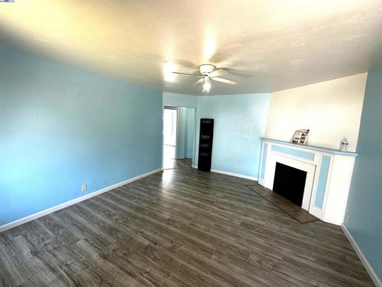 Empty room, Fireplace, Interior, Wood Texture Flooring