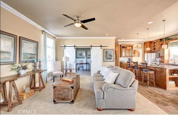 Dining room, Interior, Kitchen, Living room, Pendant Lights, Recessed Lighting, Wood Texture Flooring