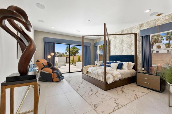Bedroom, Interior, Pendant Lights, Recessed Lighting