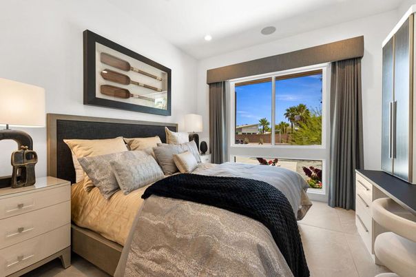 Bedroom, Interior, Recessed Lighting