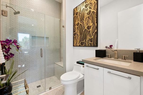Bathroom, Glass Shower, Interior