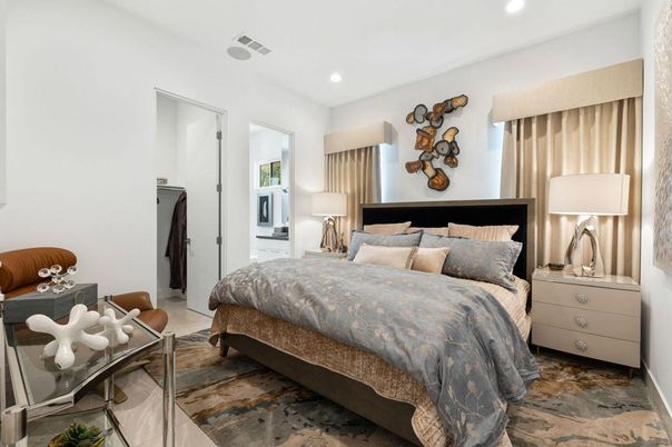 Bedroom, Interior, Recessed Lighting