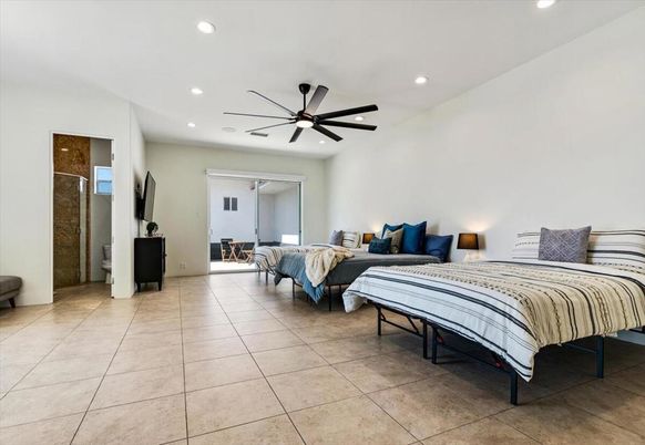 Bedroom, Interior, Recessed Lighting