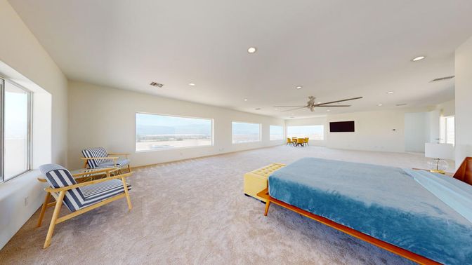 Bedroom, Interior, Recessed Lighting