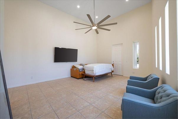 Bedroom, Interior, Recessed Lighting