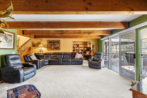 Interior, Living room, Wooden Beams