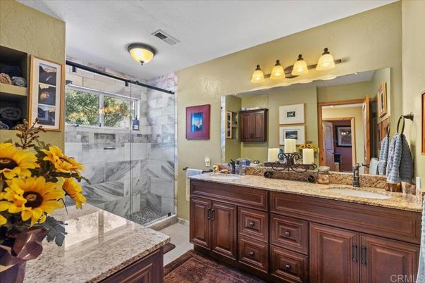 Bathroom, Dual Sink Vanities, Glass Shower, Interior