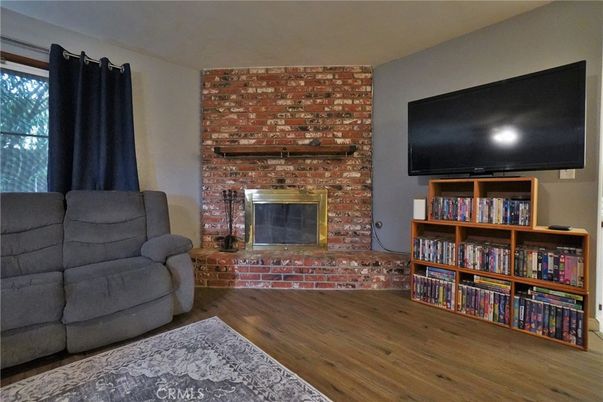 Fireplace, Interior, Stone Walls, Wood Texture Flooring