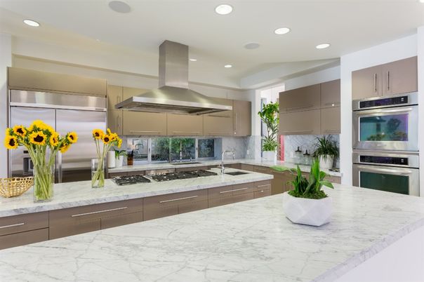 Interior, Kitchen, Recessed Lighting, Stainless Steel Appliances