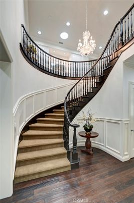 Chandelier, Interior, Recessed Lighting, Wood Texture Flooring