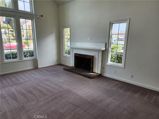 Empty room, Fireplace, Interior