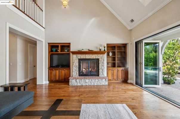 Fireplace, Interior, Wood Texture Flooring