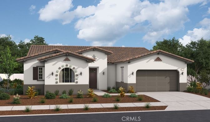 Attached, Exterior, Facade, Spanish Mediterranean