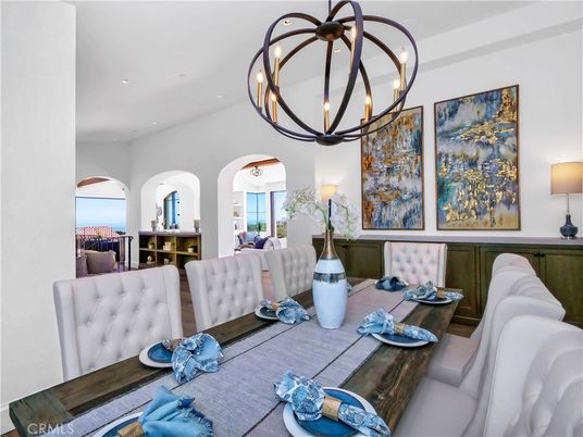 Chandelier, Dining room, Interior, Living room, Recessed Lighting