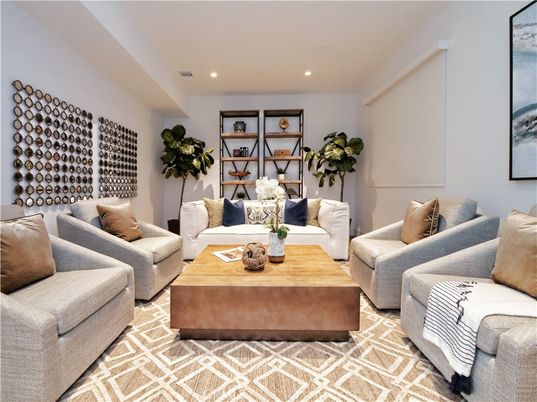 Interior, Living room, Recessed Lighting