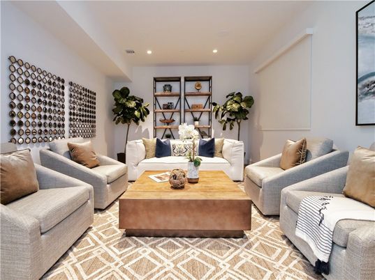 Interior, Living room, Recessed Lighting