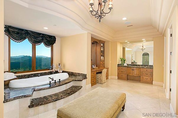 Bathroom, Chandelier, Interior, Recessed Lighting