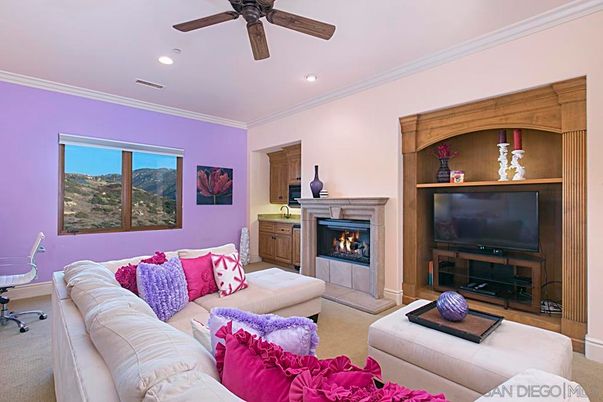 Fireplace, Interior, Living room, Recessed Lighting