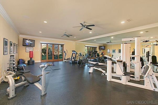 Fitness Equipment, Gym, Interior, Recessed Lighting