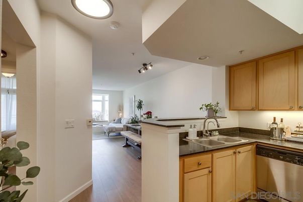 Interior, Kitchen, Living room, Recessed Lighting, Wood Texture Flooring