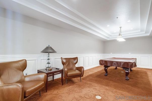 Billiard Table, Game Room, Interior, Pendant Lights, Recessed Lighting