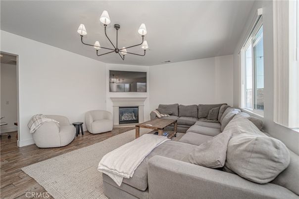Chandelier, Fireplace, Interior, Living room, Wood Texture Flooring