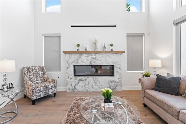 Fireplace, Interior, Wood Texture Flooring