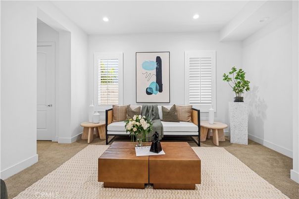 Interior, Living room, Recessed Lighting