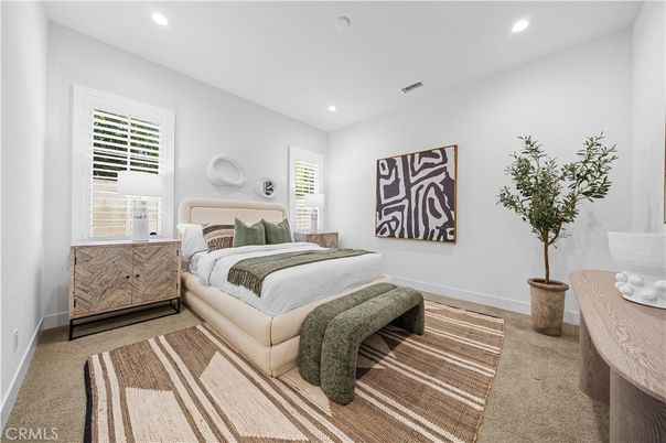 Bedroom, Interior, Recessed Lighting