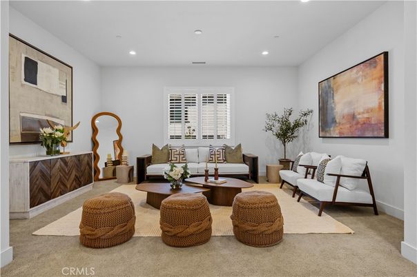 Interior, Living room, Recessed Lighting