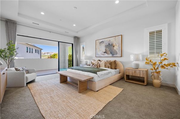Bedroom, Interior, Recessed Lighting