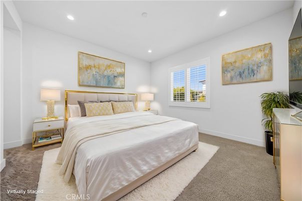 Bedroom, Interior, Recessed Lighting