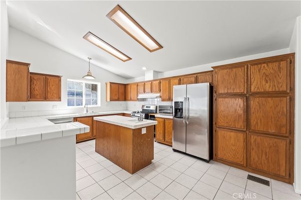 Interior, Kitchen, Pendant Lights, Recessed Lighting, Tile Countertops