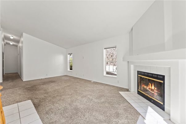 Empty room, Fireplace, Interior