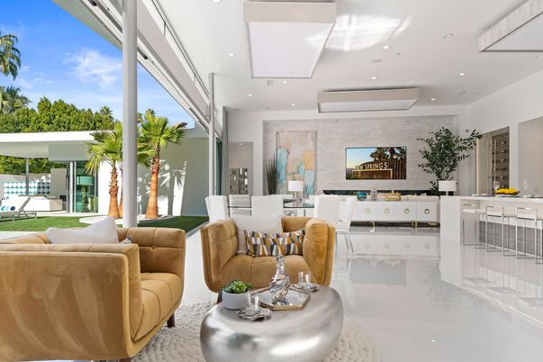 Fireplace, Interior, Living room, Recessed Lighting