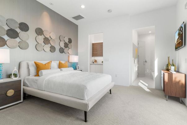 Bedroom, Interior, Recessed Lighting