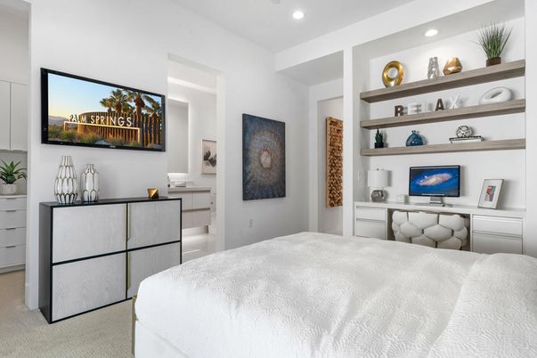 Bedroom, Home Office, Interior, Recessed Lighting
