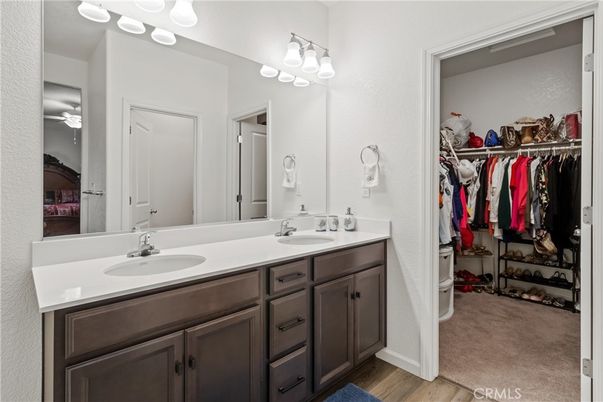 Bathroom, Dual Sink Vanities, Interior, Walk-in Closets