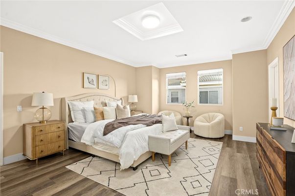 Bedroom, Interior, Wood Texture Flooring
