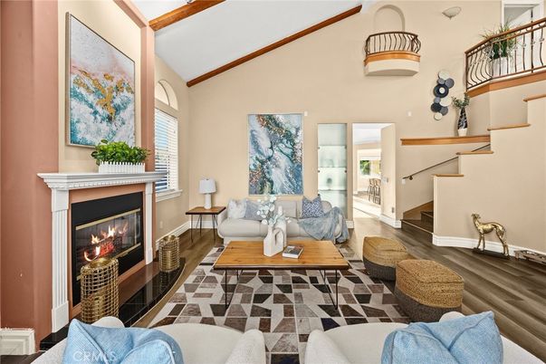Fireplace, Interior, Living room, Wood Texture Flooring