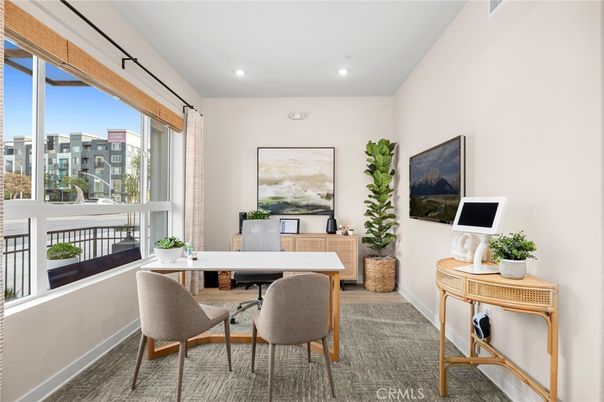 Home Office, Interior, Recessed Lighting
