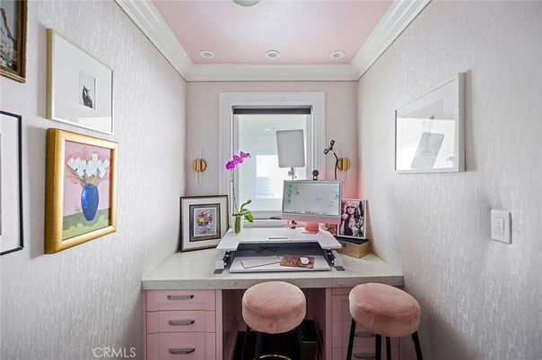 Home Office, Interior, Recessed Lighting