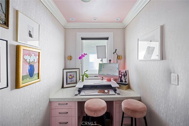 Home Office, Interior, Recessed Lighting